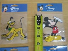 8 Disney Embroidered Stickers Mickey Mouse Pluto Lot A
