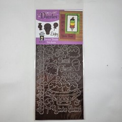 Dazzles Sticker Sheet Sweet Treats Stickers Scrapbooking Paper Crafts