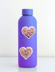 Heart Shaped Roses Die Cut Vinyl Stickers Set Scrapbooking Laptop Waterbottle