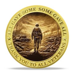 24Pcs Military Soldiers Challenge Coins Veterans Coins Honoring All Who Serve…