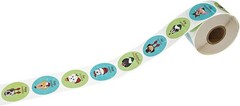 Christmas Dogs Stickers / 500 Adorable Puppy Happy Holidays Labels / 1.5″ Pet…