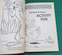 2 Vintage Disney The Lion King Rare Mix Activity Puzzle Mazes Books Never Used