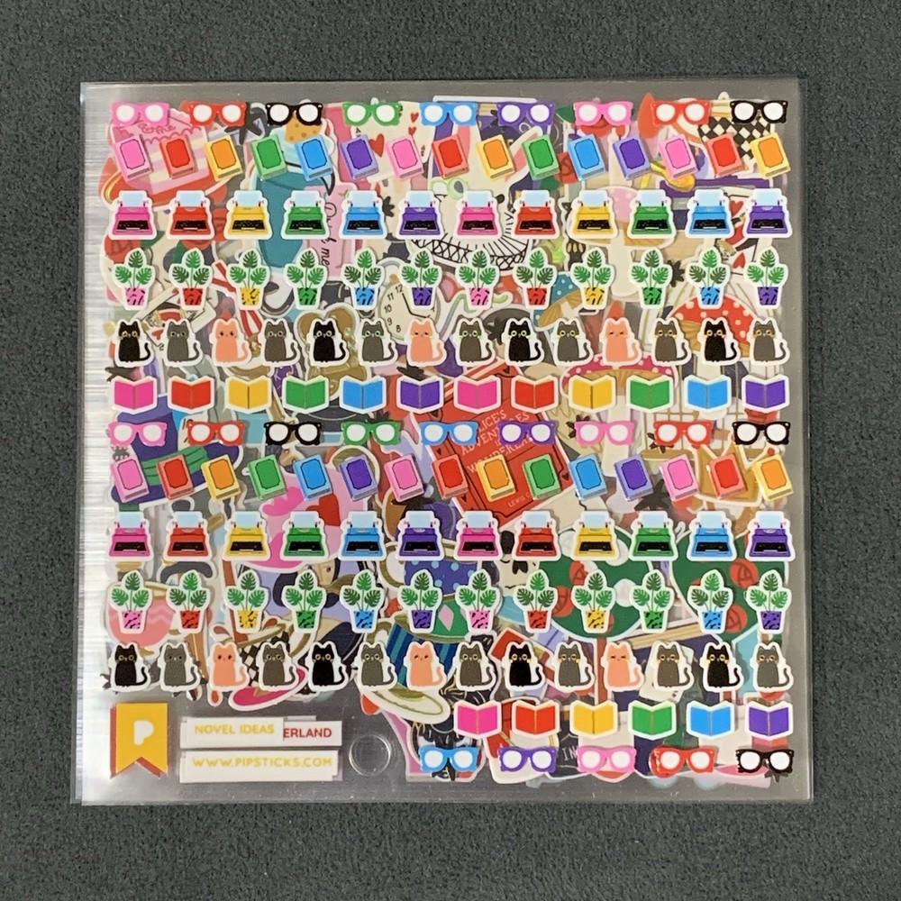 Pipsticks “One Page At A Time” (August 2023) Sticker Sheets (4x4in)