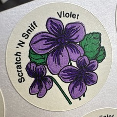 CTP Flower Scratch & Sniff Floral Full Sheet Sniffy Set Rose Lilac Carnation Lot