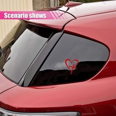 Stylish Love Heart Cross Sticker – 6.3×4.13» Vinyl Decal for Personalization