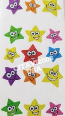 SANDYLION STICKERS * STARS *NO LOGO * PRISMATIC/GLITTER VERY RARE COLLECTIBLE