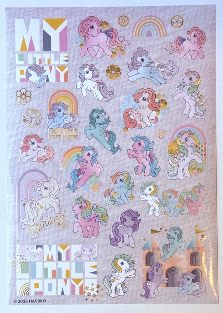 My Little Pony – MLP – Sticker Sheet – HASBRO – Scrapbook Planner – Castle Dream