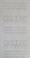 HAMBLY STUDIOS STICKERS HOLOGRAPHIC FOIL BORDERS PARTY CELEBRATION VINTAGE RARE