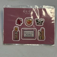 New Gucci Flora Stickers 4-Pack Limited Edition Flowers Bottle