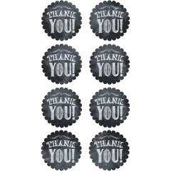 EK SUCCESS Sticko Flat Stickers – THANK YOU TAGS – 8 pcs