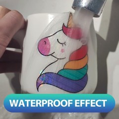 Clear Holographic Sticker Paper – Waterproof, 20 Sheets for Laser & Inkjet