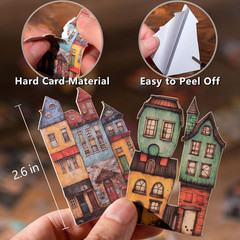Vintage House Sticker, 90 Pcs Scrapbook Stickers, Cottage Junk Journal Supplies,