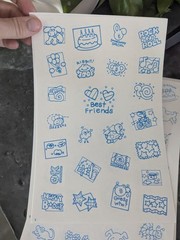 Vintage 80s 90s Color Your Own Stickers Sheets Lot Of 21 Pages Rainbows Bears
