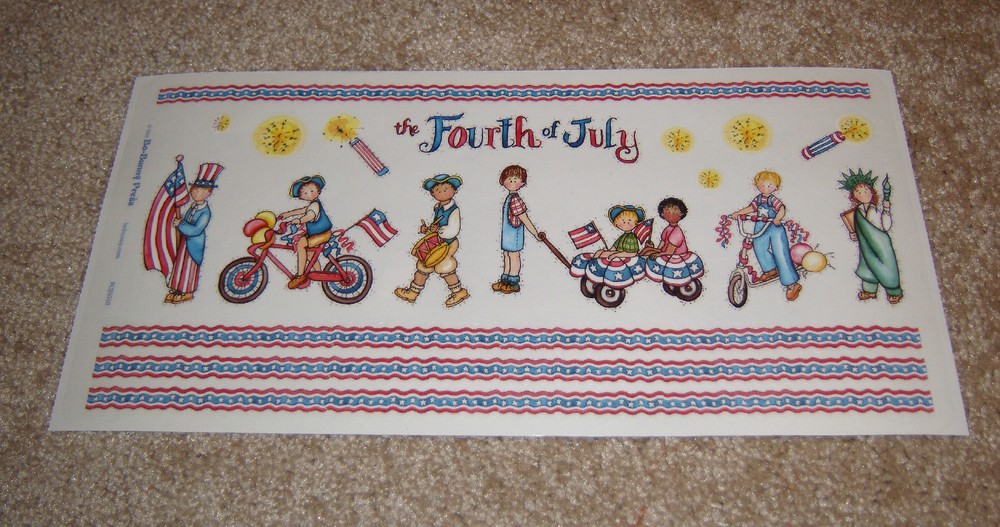 Bo Bunny Sticker Sheet ~ Retired. The Fourth of July Parade.