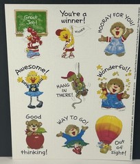 EUREKA Suzy’s Zoo GREAT JOB Stickers 1 Sheet DUCK BEAR TURTLE