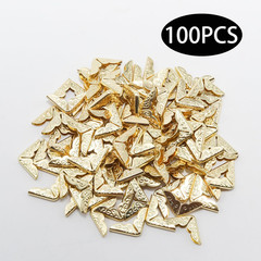 100PCS 15mm (3/5″) Gold Metal Book Corner Protectors, Vintage Photo & Scrapbook