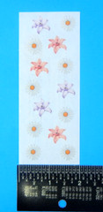 White Daisies Pink & Purple Flowers Creative Memories Sticker Sheet