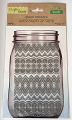 CRAFTER’S SQUARE Paper Crafts Magic-On GLASS Stickers – SILVER – 6 pcs