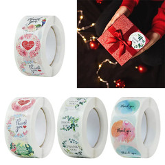 500pcs/1 Roll Stickers Thank You Self-Adhesive Sealing For Gift Box Envelope NEW