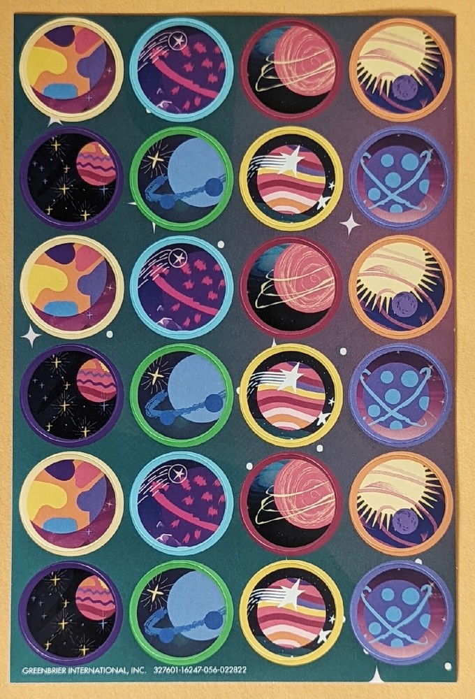 Galaxy Sticker Sheet