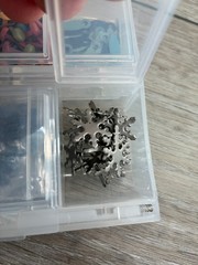 Craft Mates Embellishments Beads 6 Lockables Organizers Junk Journal Craft Lot