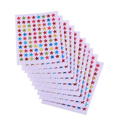 Color Star Stickers for Teacher Supplies in Household 10 Sheets