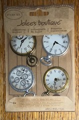 RARE Jolees Parcel Pocket Watches Time Clocks Stop Watch 3D Scrapbook Stickers