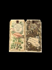 In The Land of Elsewhere Tags Mixed Lot Junk Journaling Crafting Gifts 6.25”x3”