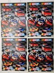 Vintage Hallmark Stickers NASCAR Race Cars 4 SheetS Heartline 2002