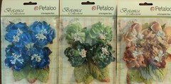 Lot 3 Petaloo Flora Botanica Sugared Blooms Collection 2″ Flowers #33