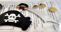 Jolee’s Boutique 3D Stickers Pirate Life Hook Sword Skull Bones 2009 Retired