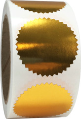 Envelope Seals Serrated Edge Color Labels | 2″ inch | 500 Pack | Pick One Color