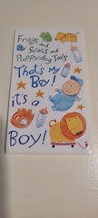 Retired Frances Meyer Our Baby Boy rolls of stickers Frogs & snails scrapbook