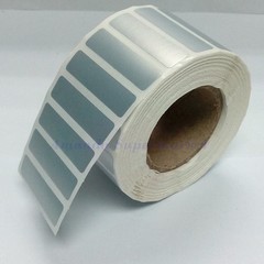 Thermal Transfer Silver PET Label Waterproof Label Sticker 40*10mm 1800pcs