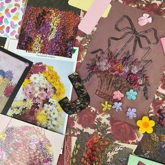 Vintage Floral Ephemera Mystery Grab Bag – Paper Crafting Supplies Bundle