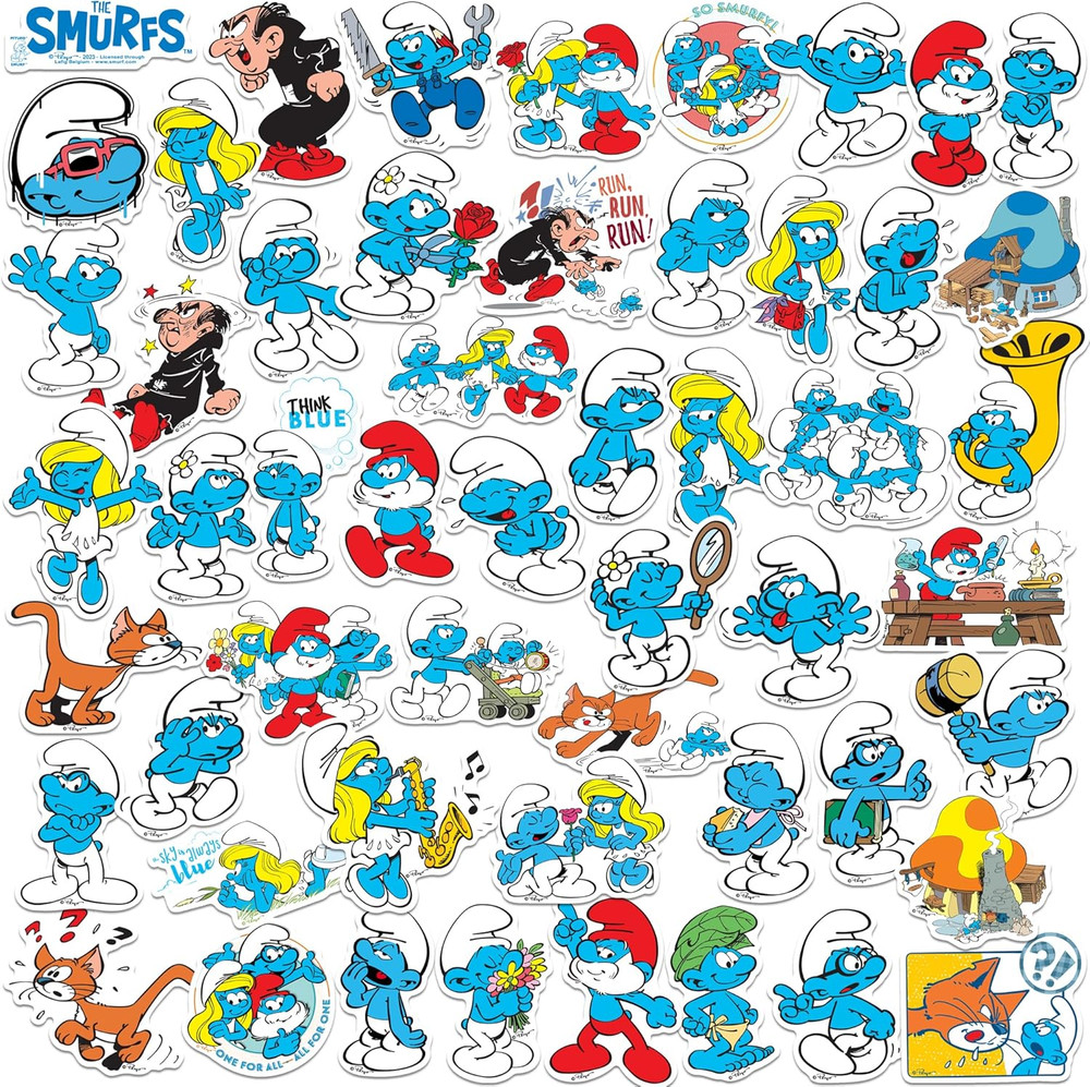 50Ct Vinyl Large Deluxe Stickers Variety Pack – Die Cut Decals