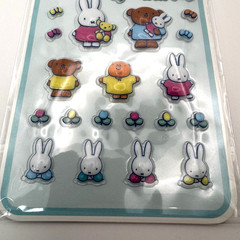 Miffy Pukupuku Puffy Stickers 3D Planner Scrapbook Journal Stationery Decor Dick