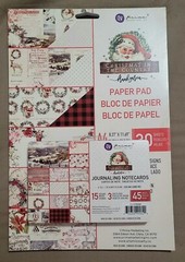 Prima Christmas In The Country A4 Paper Pad And 4×6 Journaling Note Cards Lot