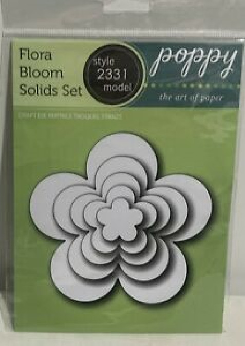 Poppy Stamps Steel Die FLORA BLOOM SOLIDS SET #2331