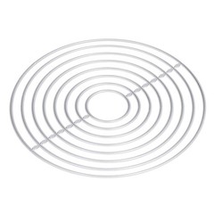 Metal Die Cutting DIY Interesting Round Shape Attractive Decorative Lightweight