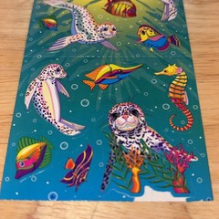 2,2.5×2.5” Sticker Sheets As 1, Lisa Frank Stickers “rainbow Reef”, Skeeter Seal