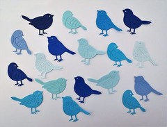 Bird Birds Die Cut Paper Scrapbook Card Making Embellishment 18pc