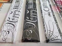 Jolees Halloween Ephemera Straw Wraps Sticker 8pc Gothic Junk Journal Scrapbook