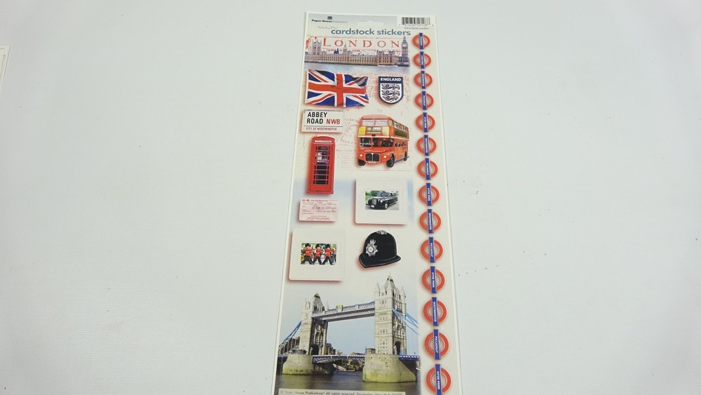 Paper House Productions Sticky Pix Cardstock Stickers London STCX0036