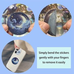 50PCS Dragonfly Stickers PET Transparent Stickers Nature Decals Waterproof Decor