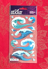 STICKO WAVES WATER SPLASH FOIL STICKER – FREE SHIPPING