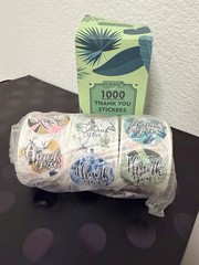 1000 Different 1.5″ Thank You Stickers Thank You Small Business Labels