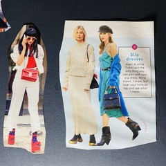 Junk Journal Scrapbook Clippings 2019 Fashion Style Models Craft Paper Collage