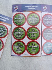 McGraw-Hill Childrens Publishing Character Education Badge Stickers Y2K NOS 2003