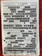 SEVEN (7) Letraset INSTANT LETTERING Transfer Letters Knightsbridge 48pt NICE 2